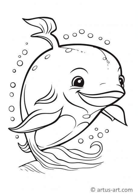 Blue Whale Coloring Page
